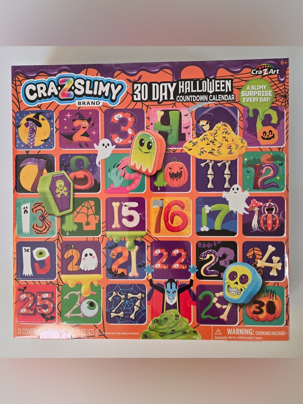 Slime Halloween 30-Day Countdown Calendar